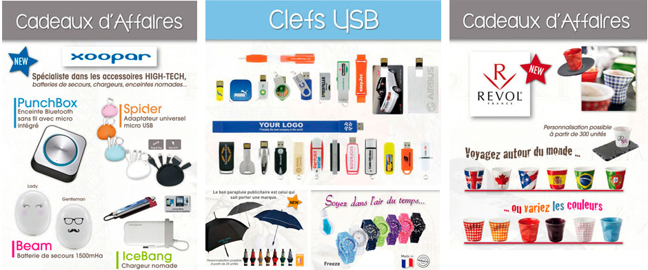 Nos cadeaux d'affaires
